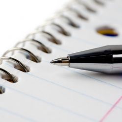 Kugelschreiber Block Liniert