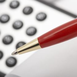 Kugelschreiber Rot Rechner